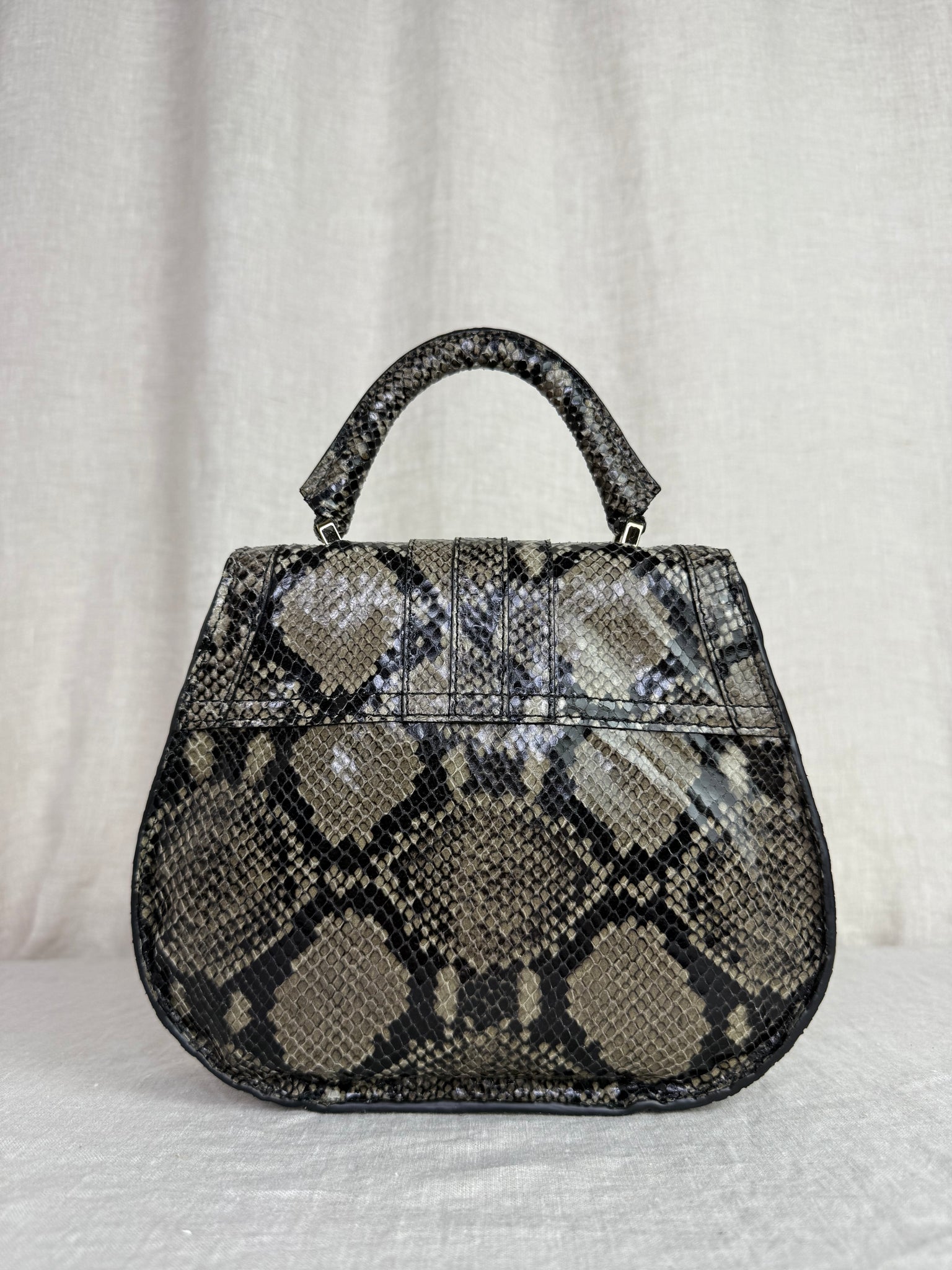 DeMellier Embossed Snakeskin Crossbody Bag