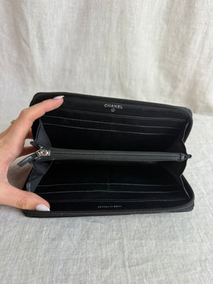 Chanel Patent Zip Wallet