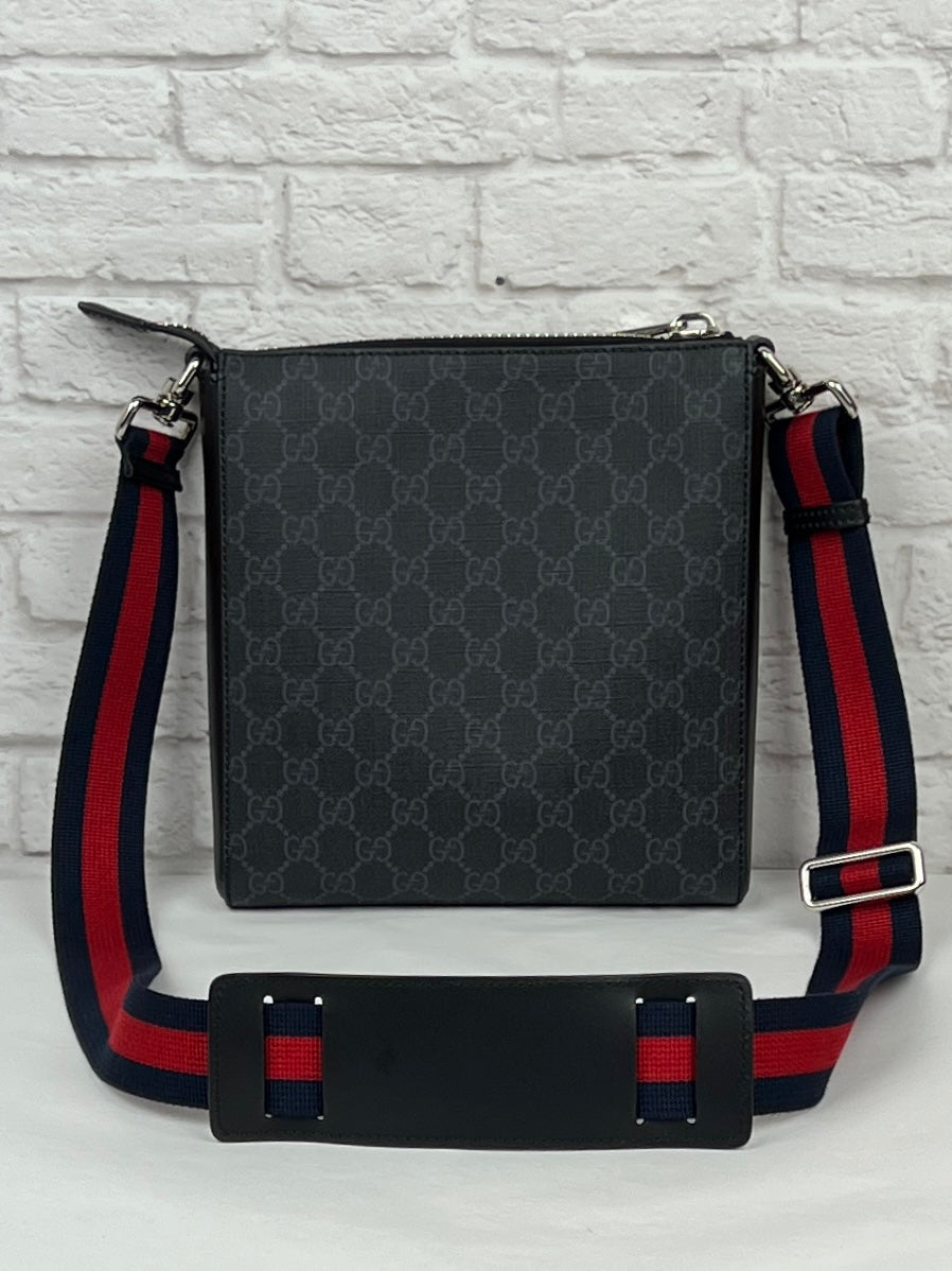 Gucci GG Supreme Cross Body Bag, Black