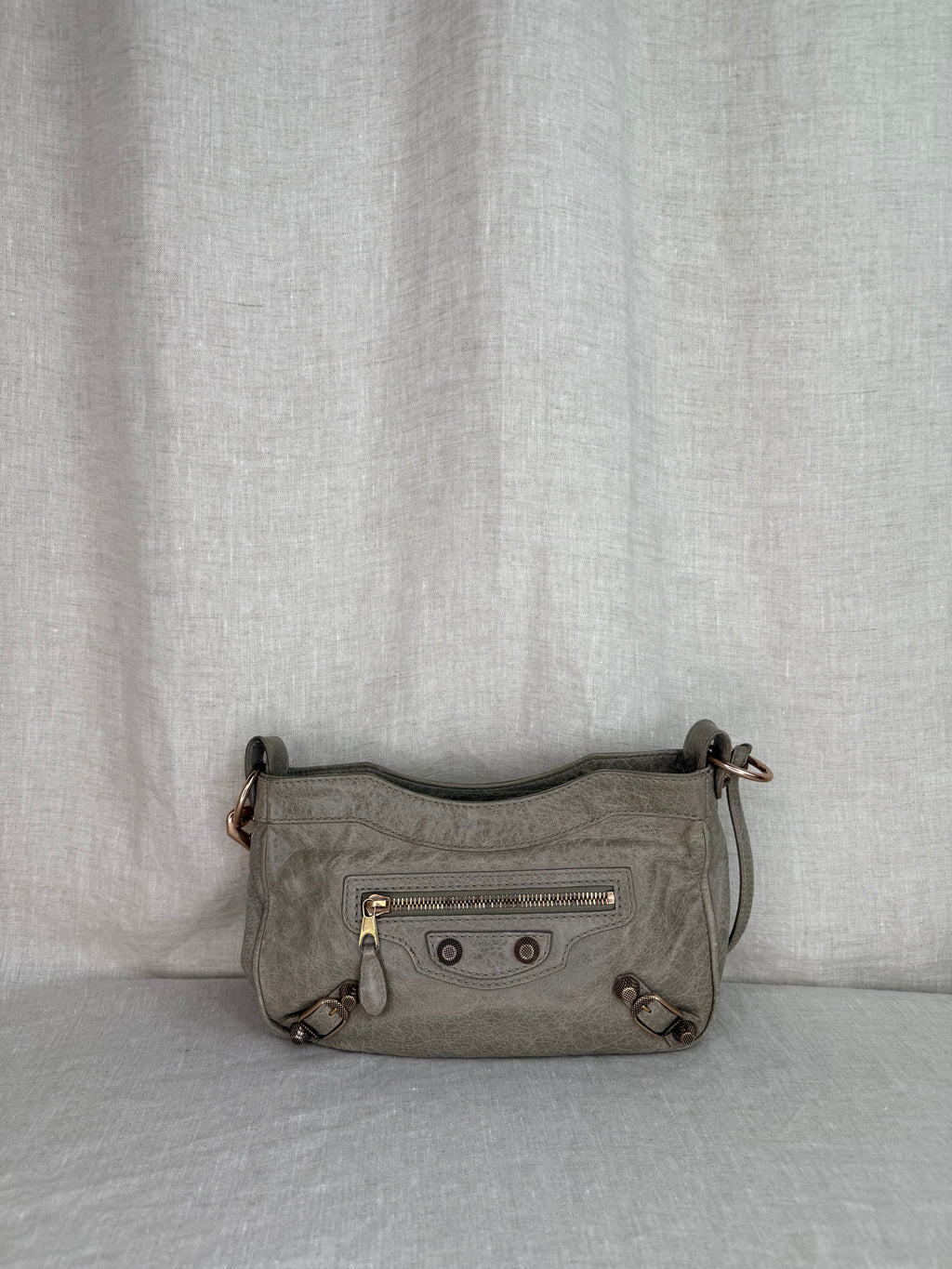Balenciaga Tan Motocross Crossbody