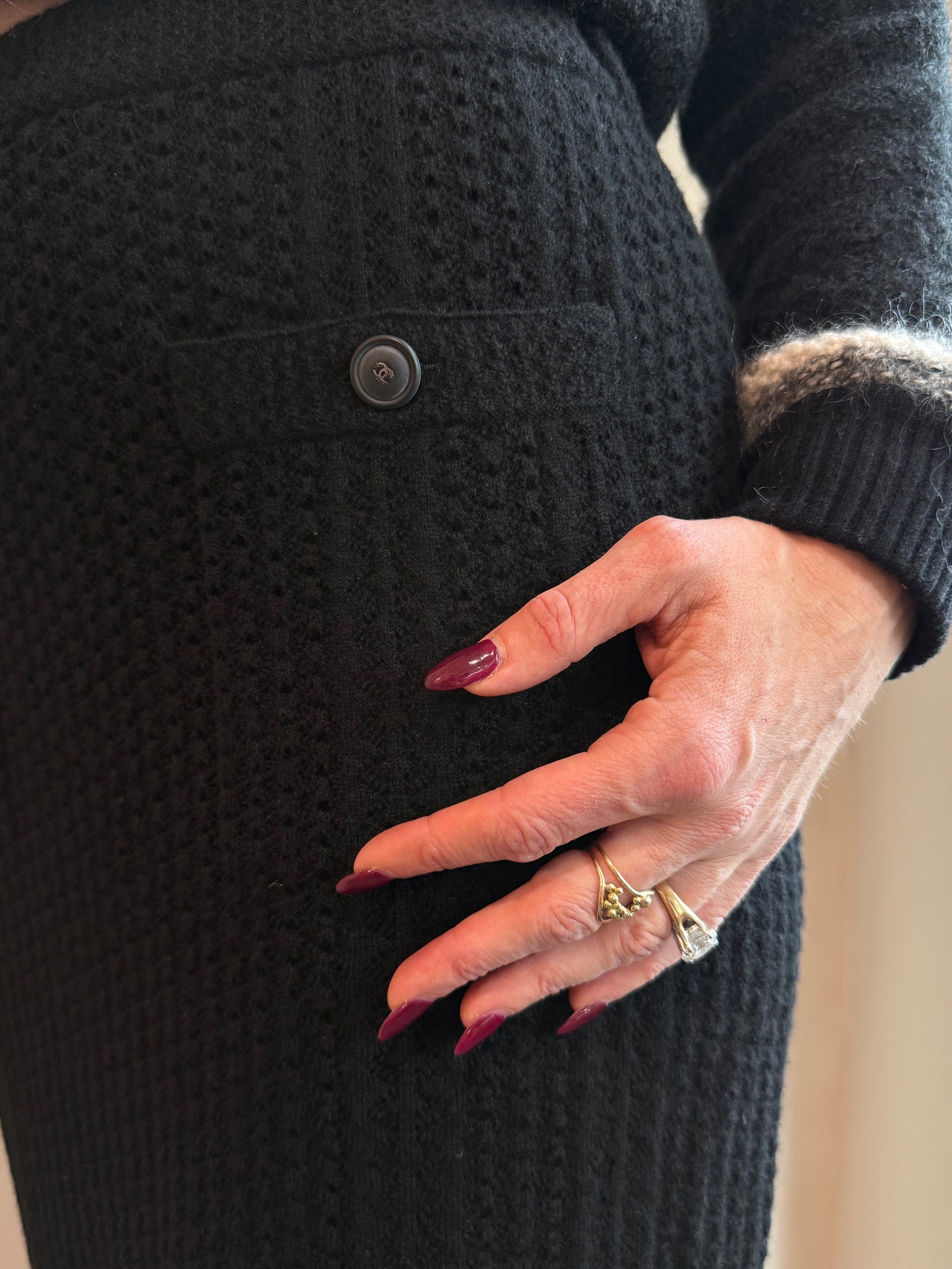 Chanel Cashmere Textured Sweater Skirt Spring 2013 Collection