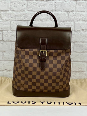 Louis Vuitton Vintage Damier Ebene Soho Backpack, Brown