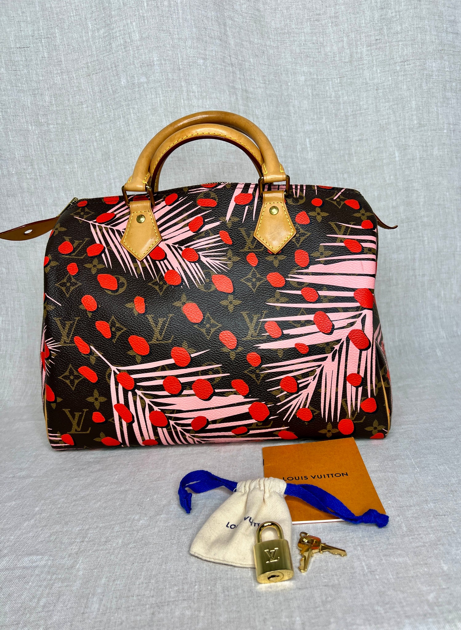 Louis Vuitton Limited Edition Jungle Dot Speedy 30 in Monogram Canvas