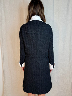 Chanel 2025 Tweed Cotton Black Jacket