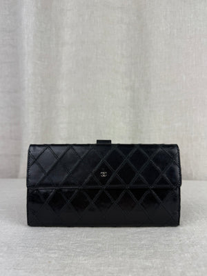 Chanel Black Quilted Wallet