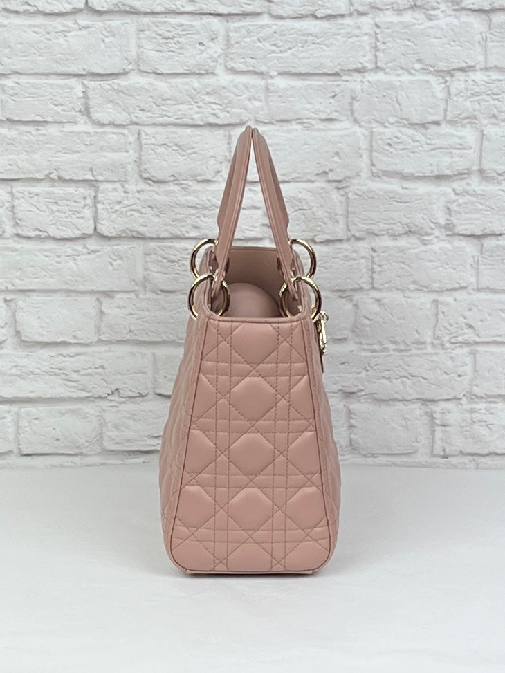 Christian Dior Lady Dior Bag, Medium, Blush