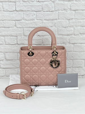 Christian Dior Lady Dior Bag, Medium, Blush