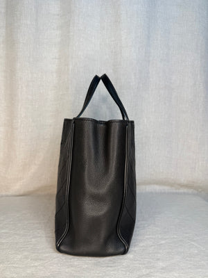 Chanel Diamond Stitched Calfskin Serial Tote