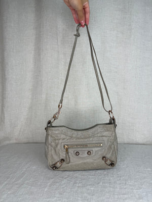 Balenciaga Tan Motocross Crossbody