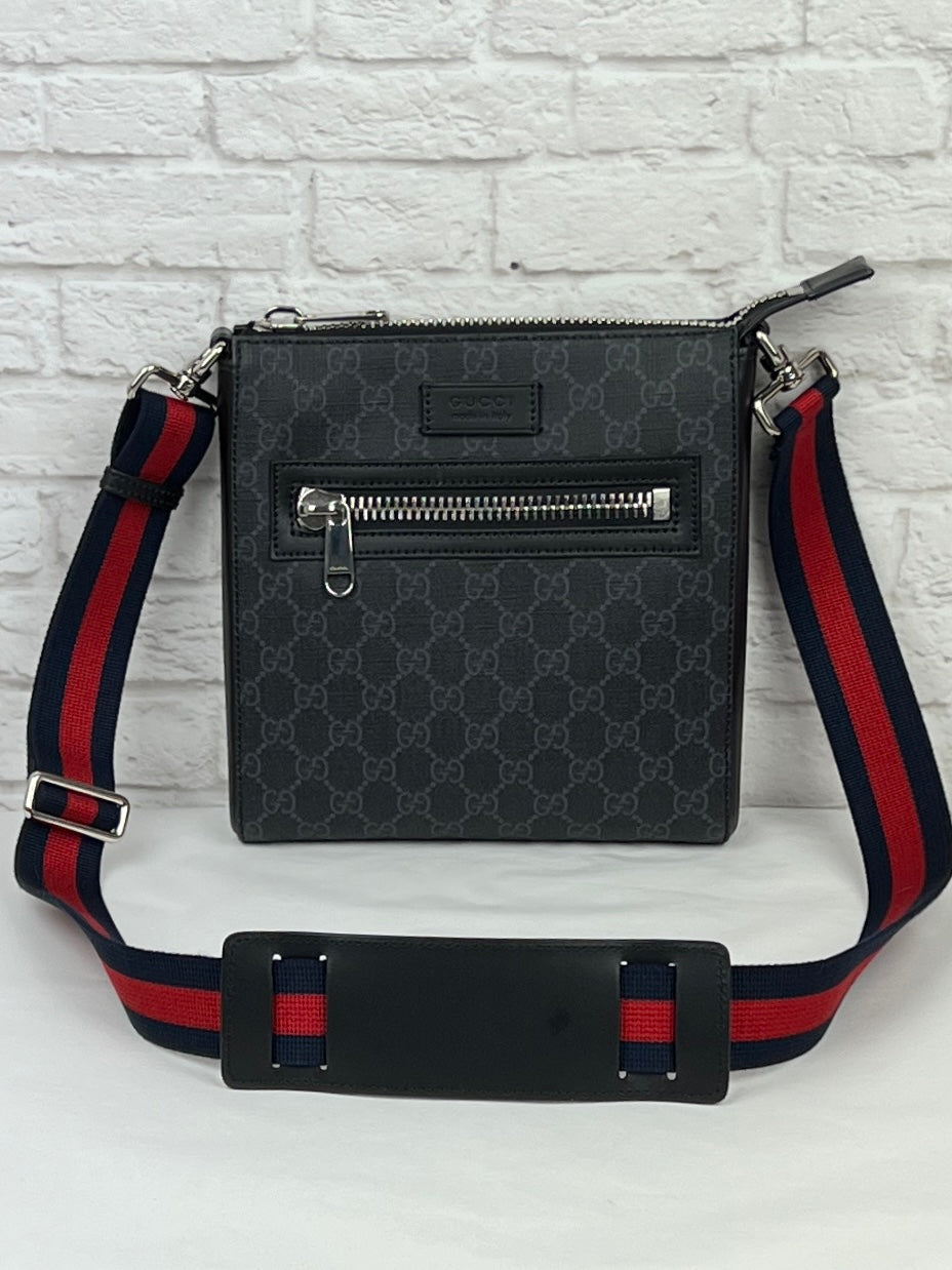 Gucci GG Supreme Cross Body Bag, Black