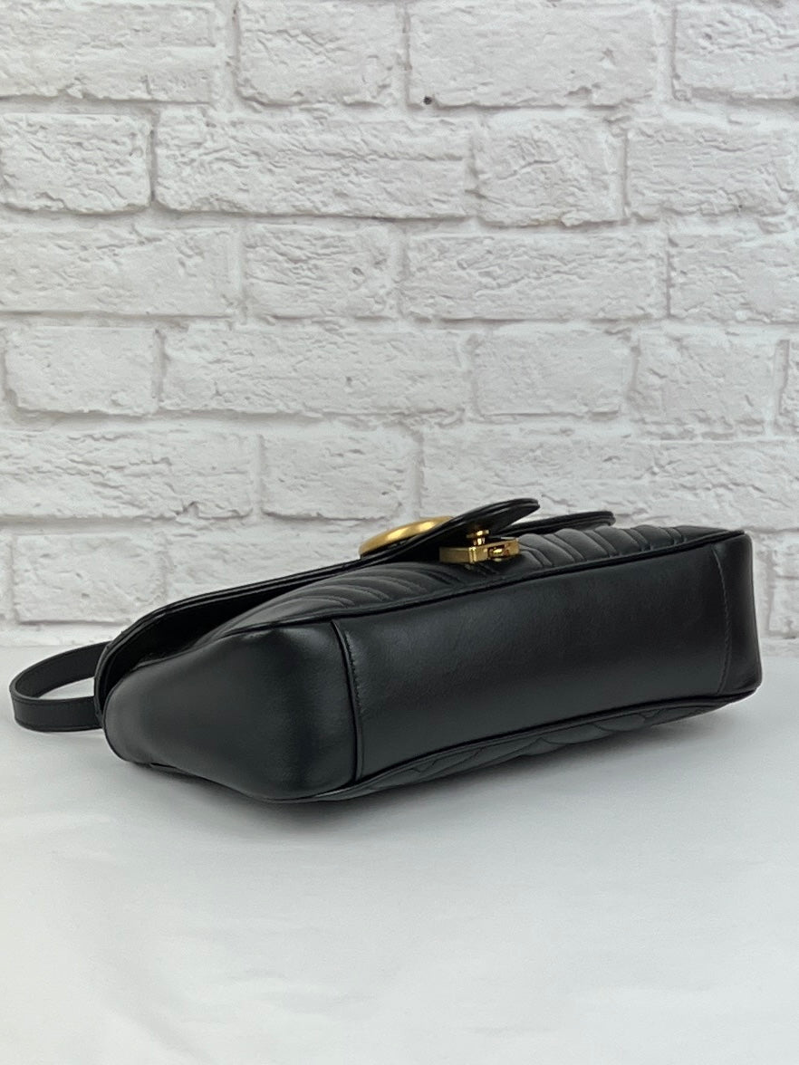 GG Small Marmont Bag, Black