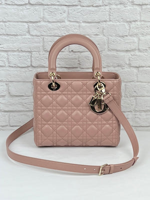 Christian Dior Lady Dior Bag, Medium, Blush