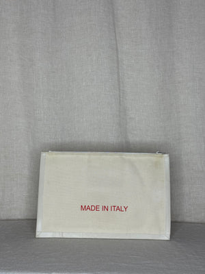 Celine Logo Canvas Large Pochette