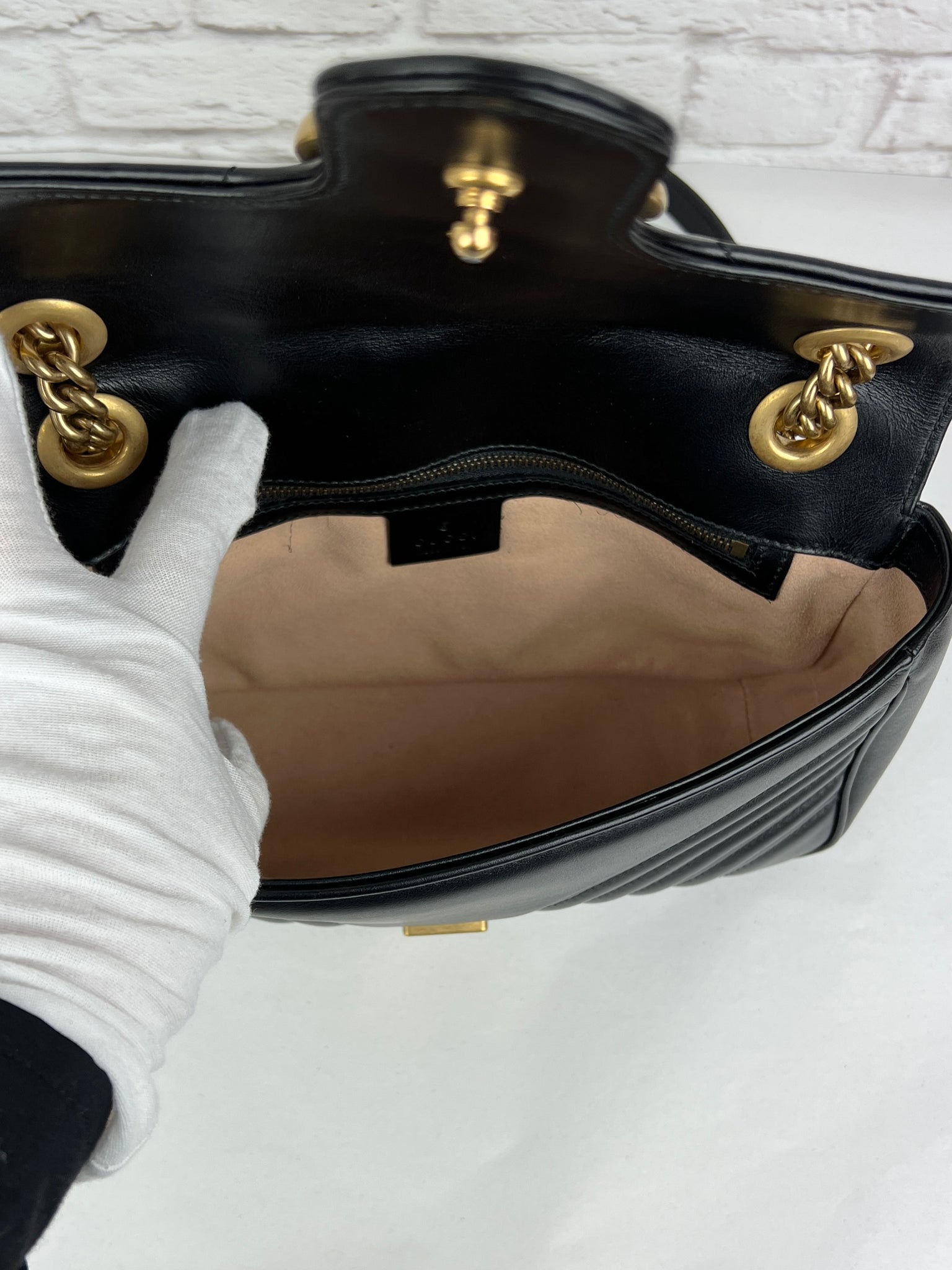 GG Small Marmont Bag, Black