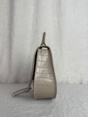 DeMellier Embossed Crocodile Crossbody Bag