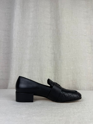 Chanel Black Loafers Size 38