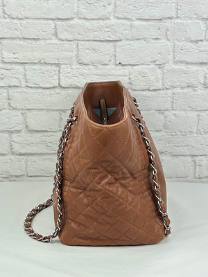 Chanel  Calfskin Coco Bengal Tote, Caramel