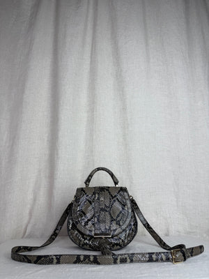 DeMellier Embossed Snakeskin Crossbody Bag