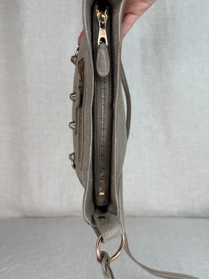 Balenciaga Tan Motocross Crossbody