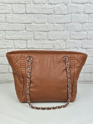 Chanel  Calfskin Coco Bengal Tote, Caramel