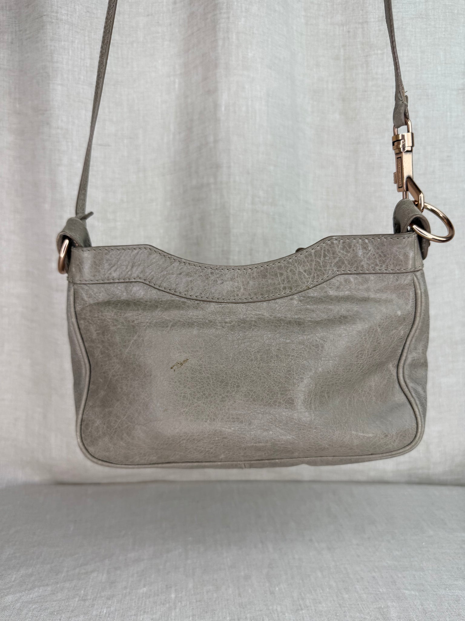 Balenciaga Tan Motocross Crossbody