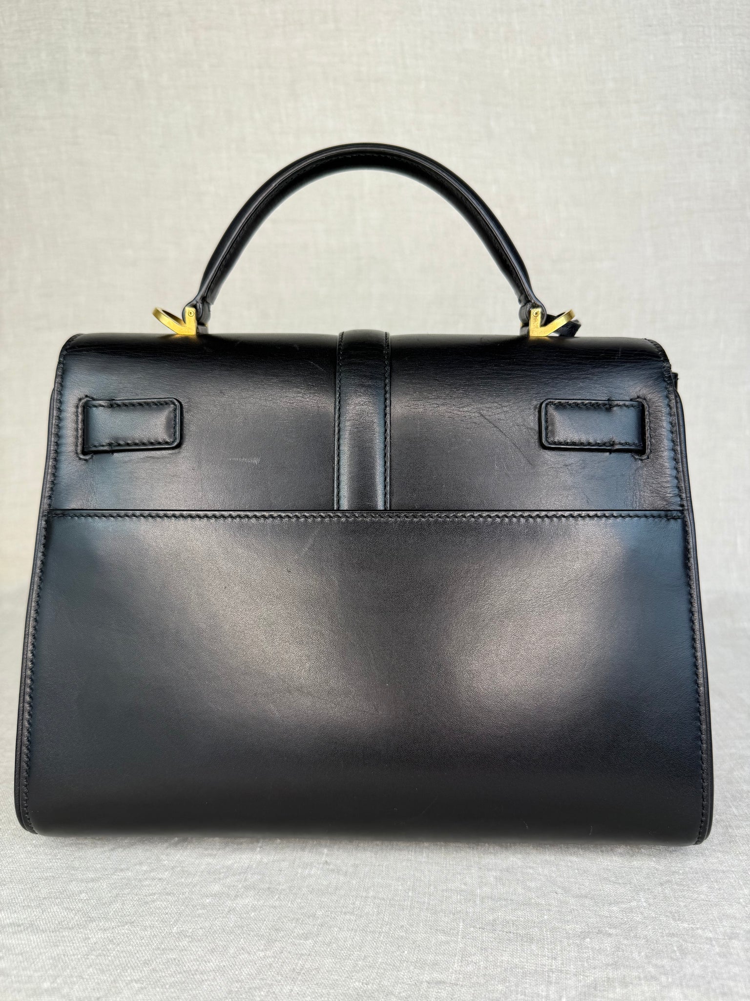 Saint Laurent Le Fermoir Top Handle Small Black