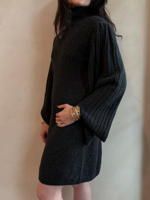 Chanel Cashmere Sweater Dress with Slit Sleeves Spring 2013  Collection
