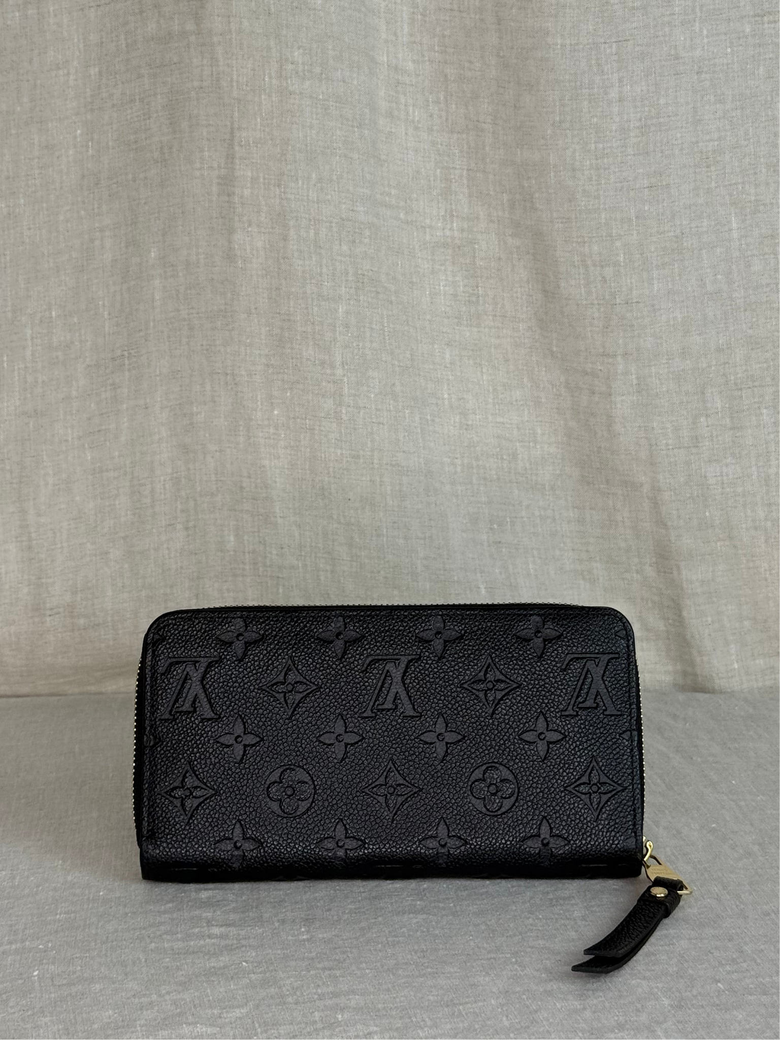 Louis Vuitton Continental Black Empreinte Leather Wallet