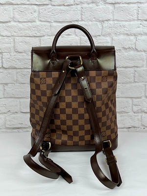 Louis Vuitton Vintage Damier Ebene Soho Backpack, Brown