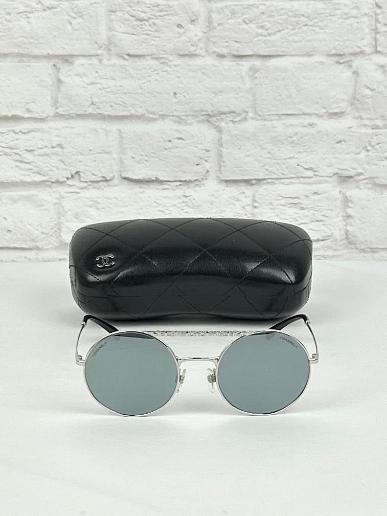 Chanel  Metal Winter Round Sunglasses 4232 Silver