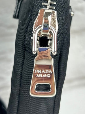 Prada Re-Nylon Messenger Bag, Black