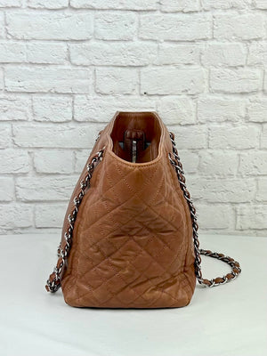 Chanel  Calfskin Coco Bengal Tote, Caramel