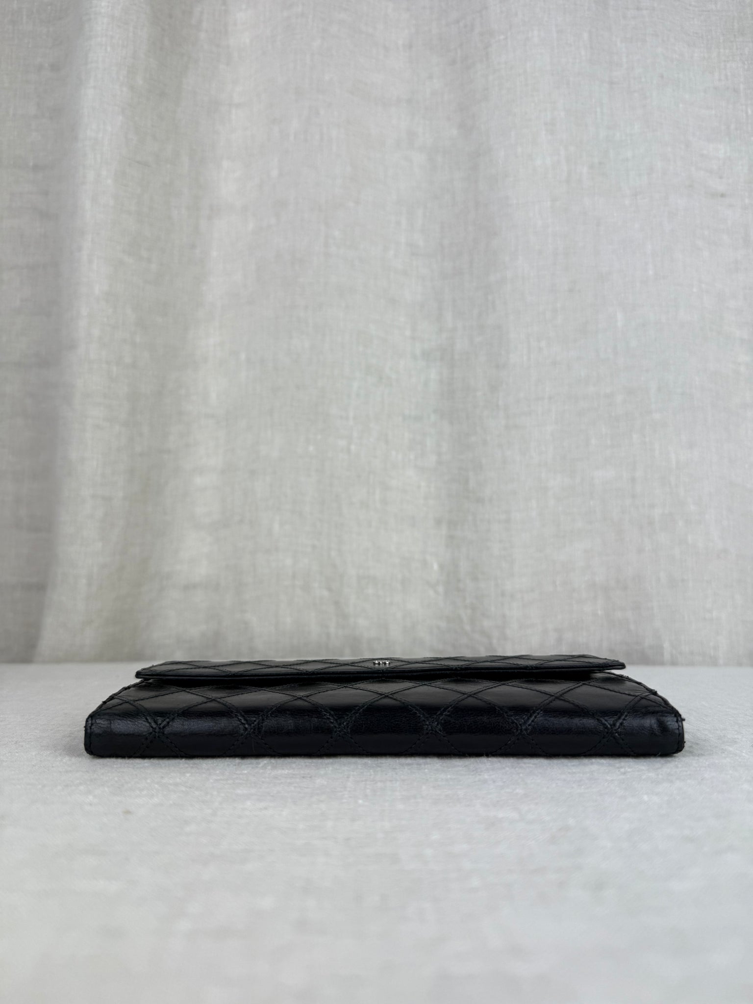 Chanel Black Quilted Wallet