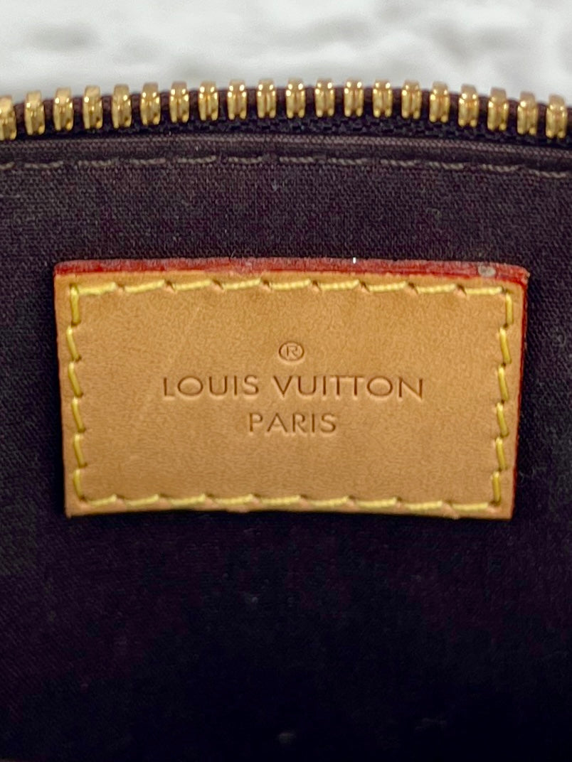 Louis Vuitton Alma BB Vernis, Griote Maroon