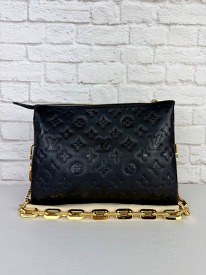 Louis Vuitton Lambskin Coussin PM