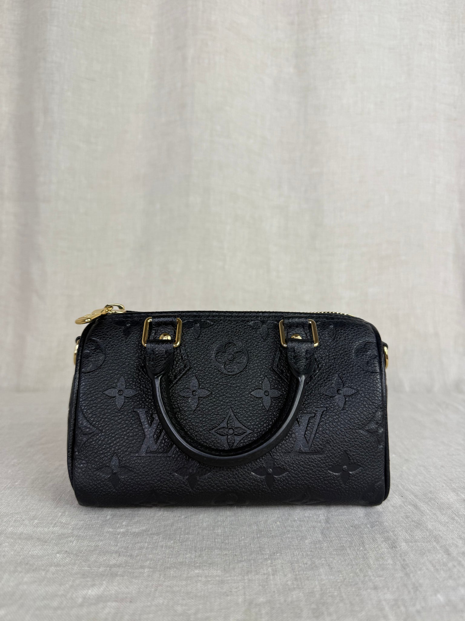 Louis Vuitton Black Nano Speedy Bag