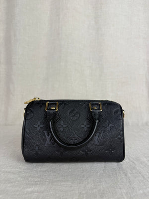 Louis Vuitton Black Nano Speedy Bag