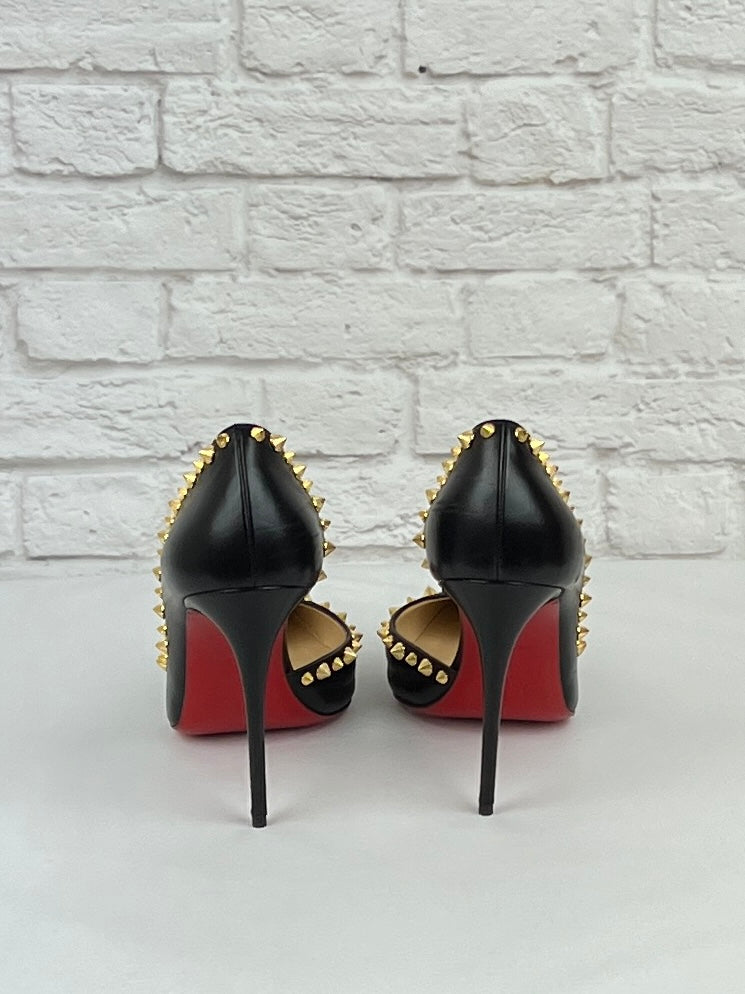 Christian Louboutin Iriza 100 MM Patent Pump, Black, New, Size US 8.5/39