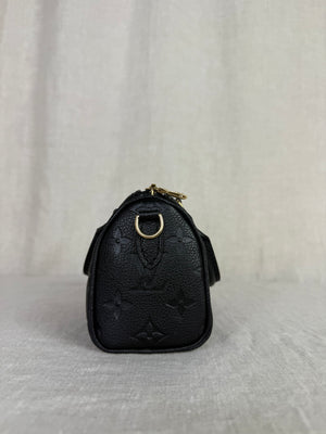 Louis Vuitton Black Nano Speedy Bag