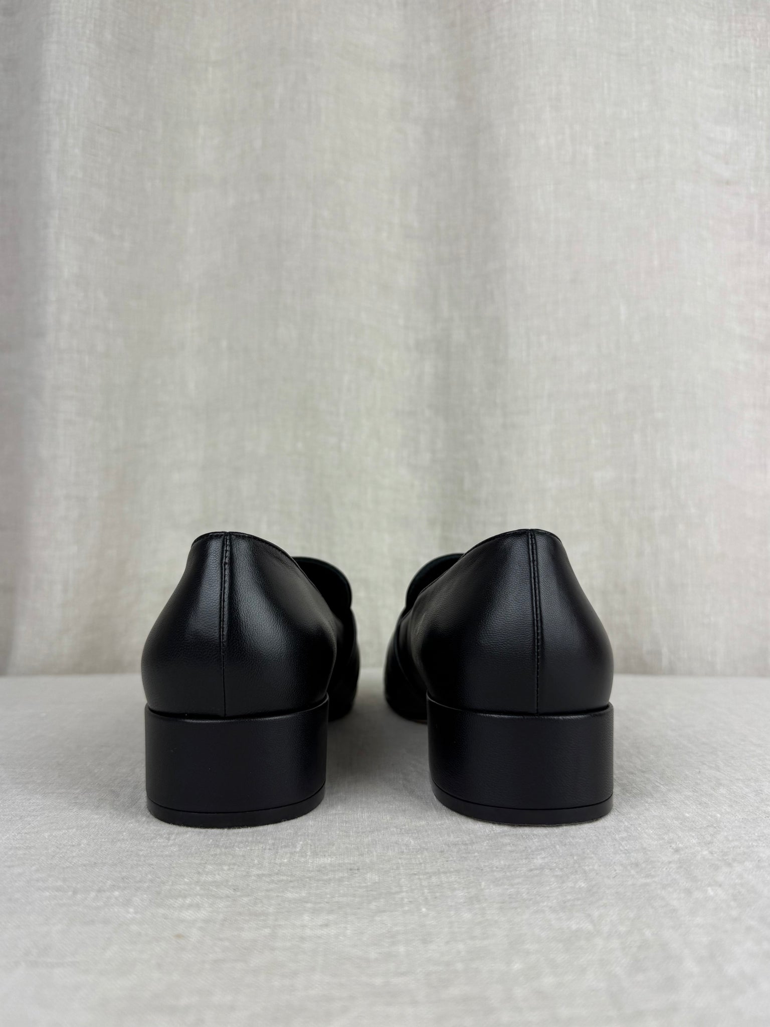 Chanel Black Loafers Size 38