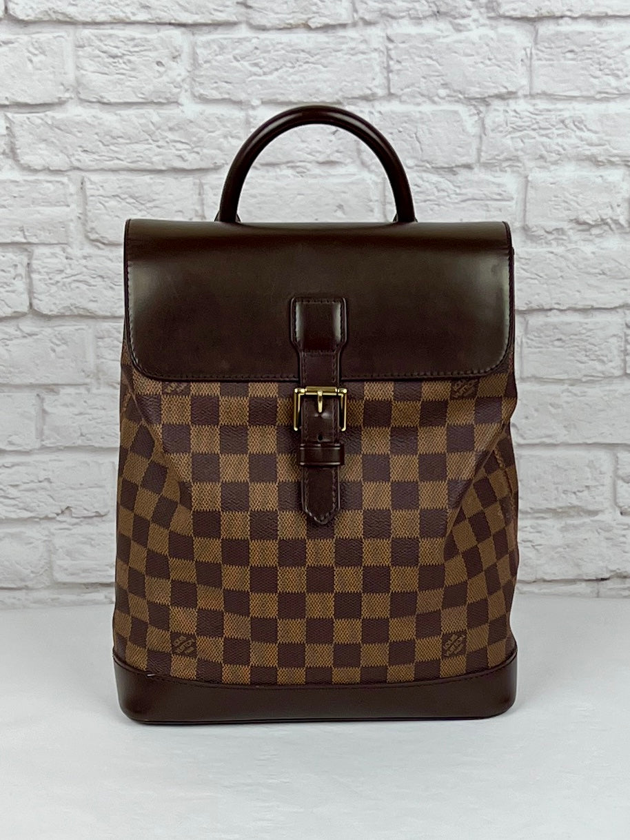 Louis Vuitton Vintage Damier Ebene Soho Backpack, Brown