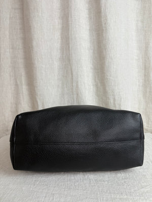 Prada Black Pebbled Leather Tote