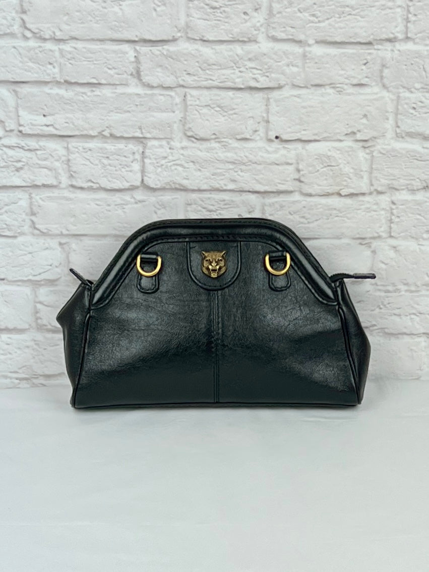 Gucci Black Leather Re(Belle) Small Shoulder Bag, Black/Gold Tone