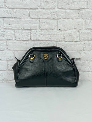 Gucci Black Leather Re(Belle) Small Shoulder Bag, Black/Gold Tone