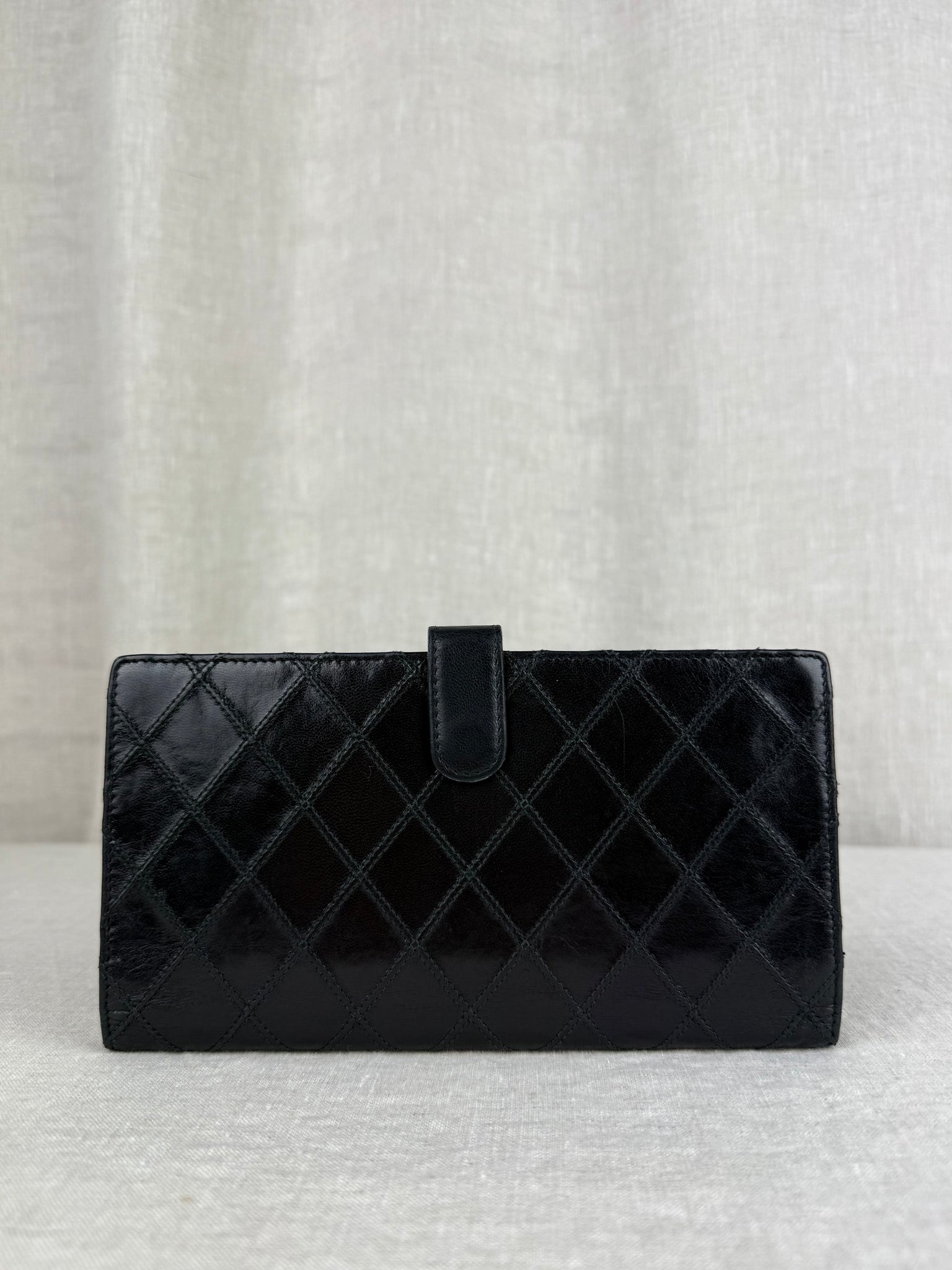 Chanel Black Quilted Wallet