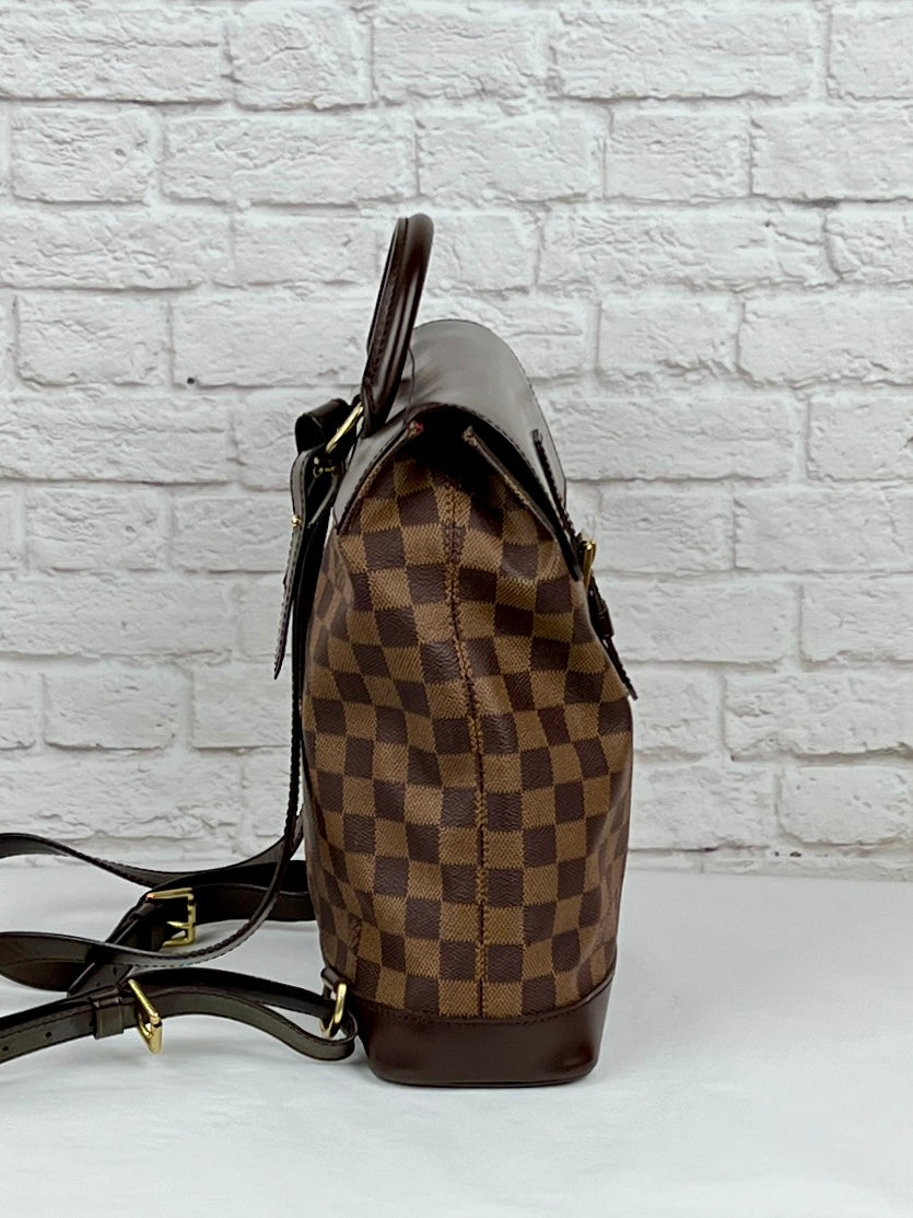 Louis Vuitton Vintage Damier Ebene Soho Backpack, Brown