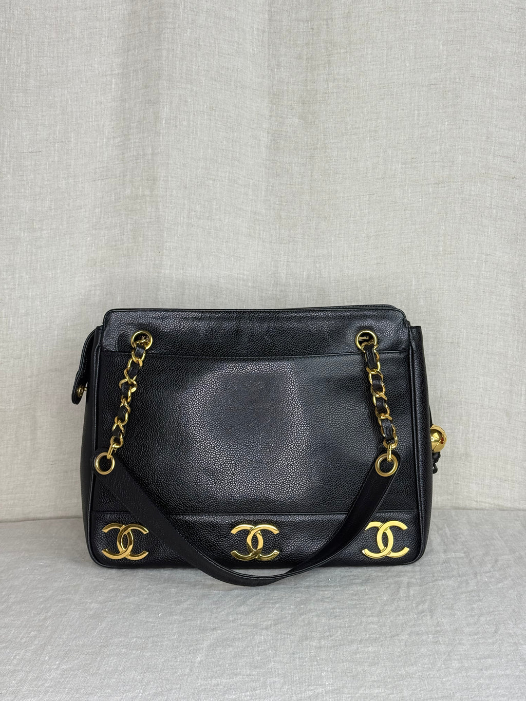 Celine Logo Canvas Large Pochette