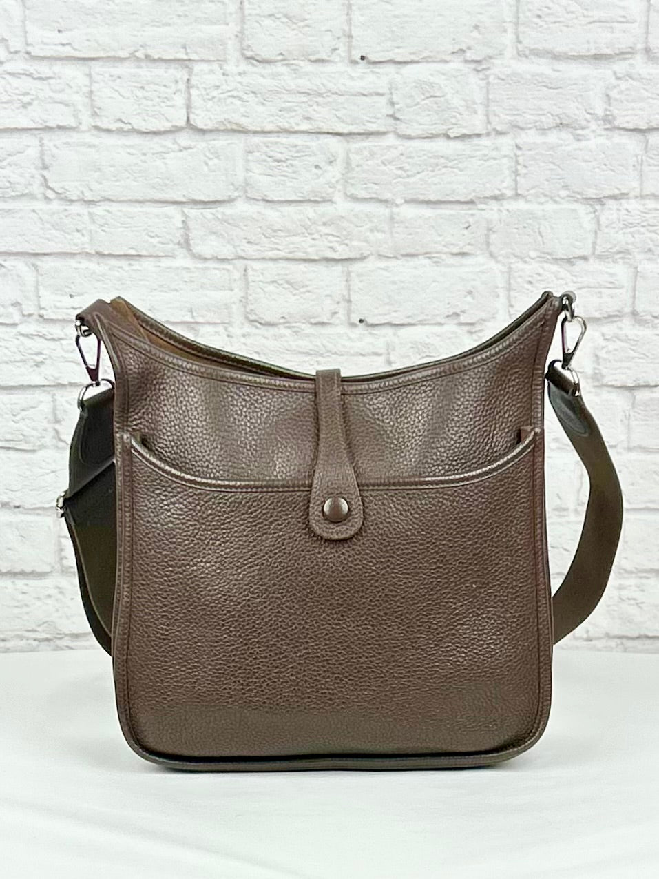 Hermes Taurillon Clemence Evelyne III PM, Brown