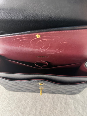 Chanel Jumbo Classic Caviar Double Flap Bag
