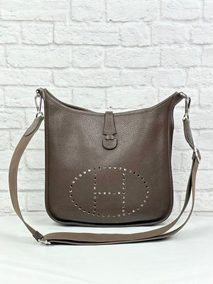 Hermes Taurillon Clemence Evelyne III PM, Brown